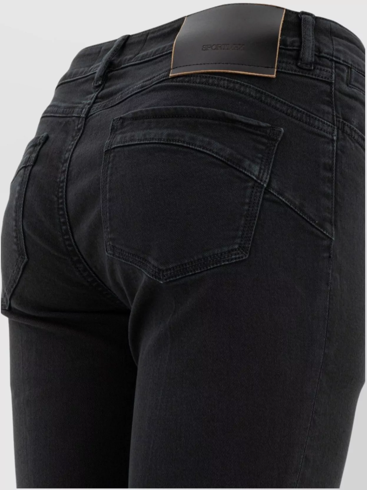 Sportmax Denim Trousers With Pockets And Loops
