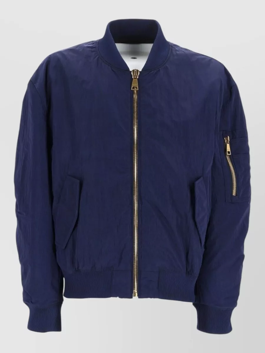 Balmain nylon relaxed-fit bomber jacket