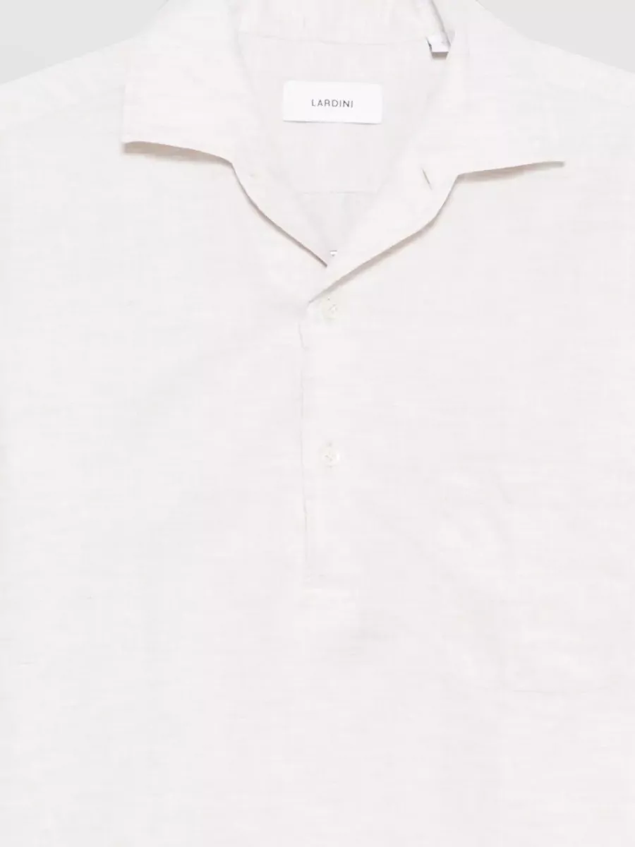 Lardini Pailan Polo Collar Long Sleeve Shirt