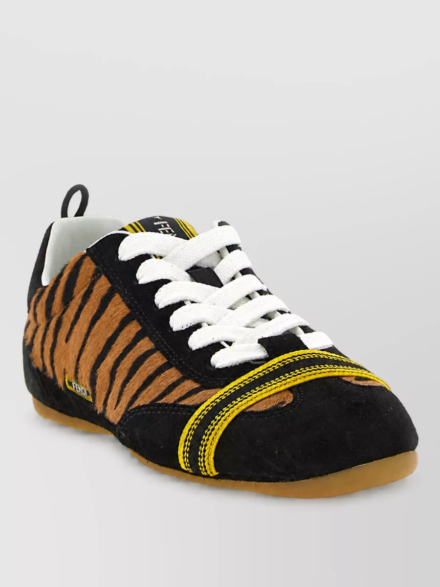 Fendi leather low-top sneakers
