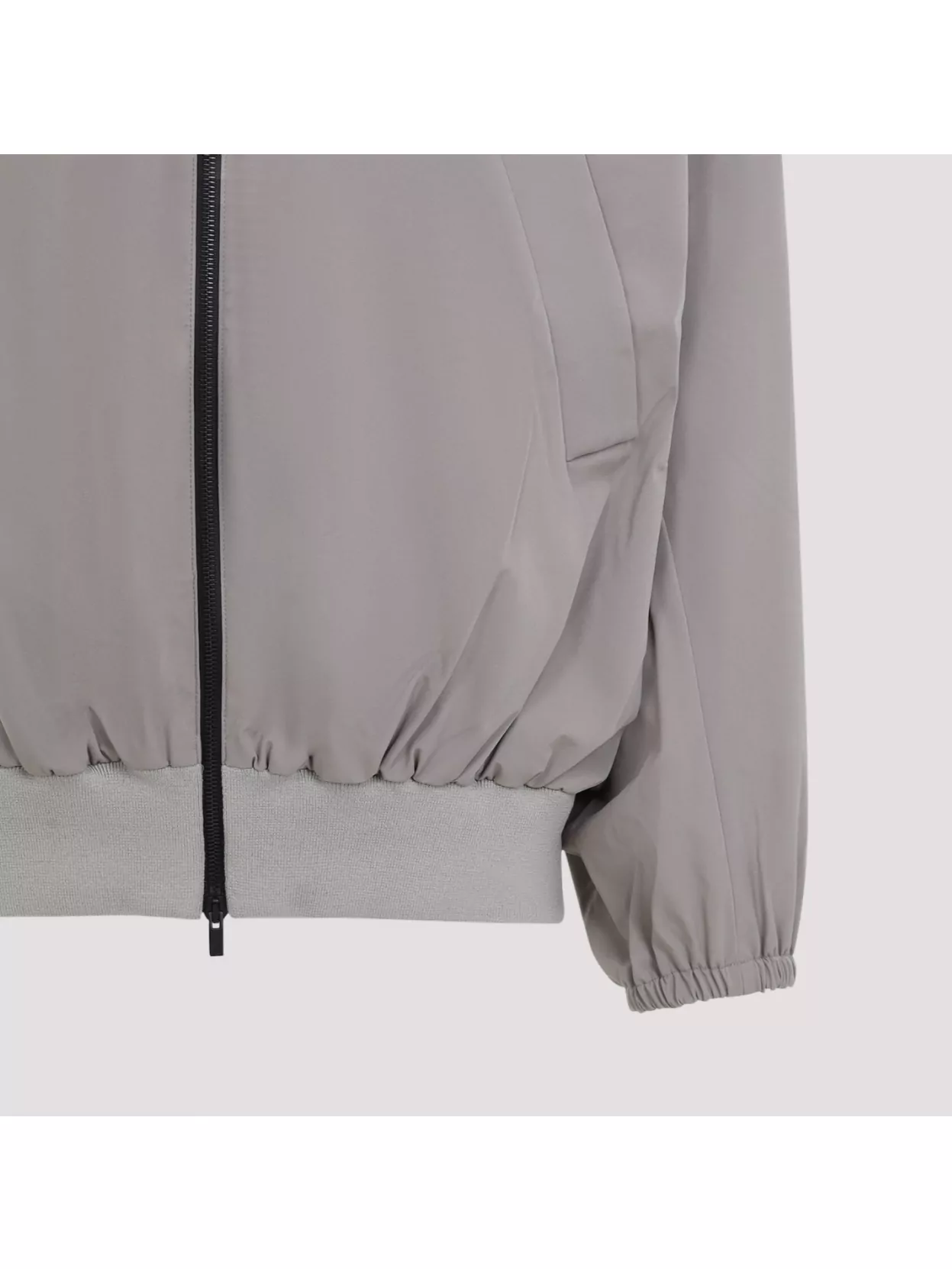 Fear Of God High Neck Track Jacket With Balloon Sleeves In Brown