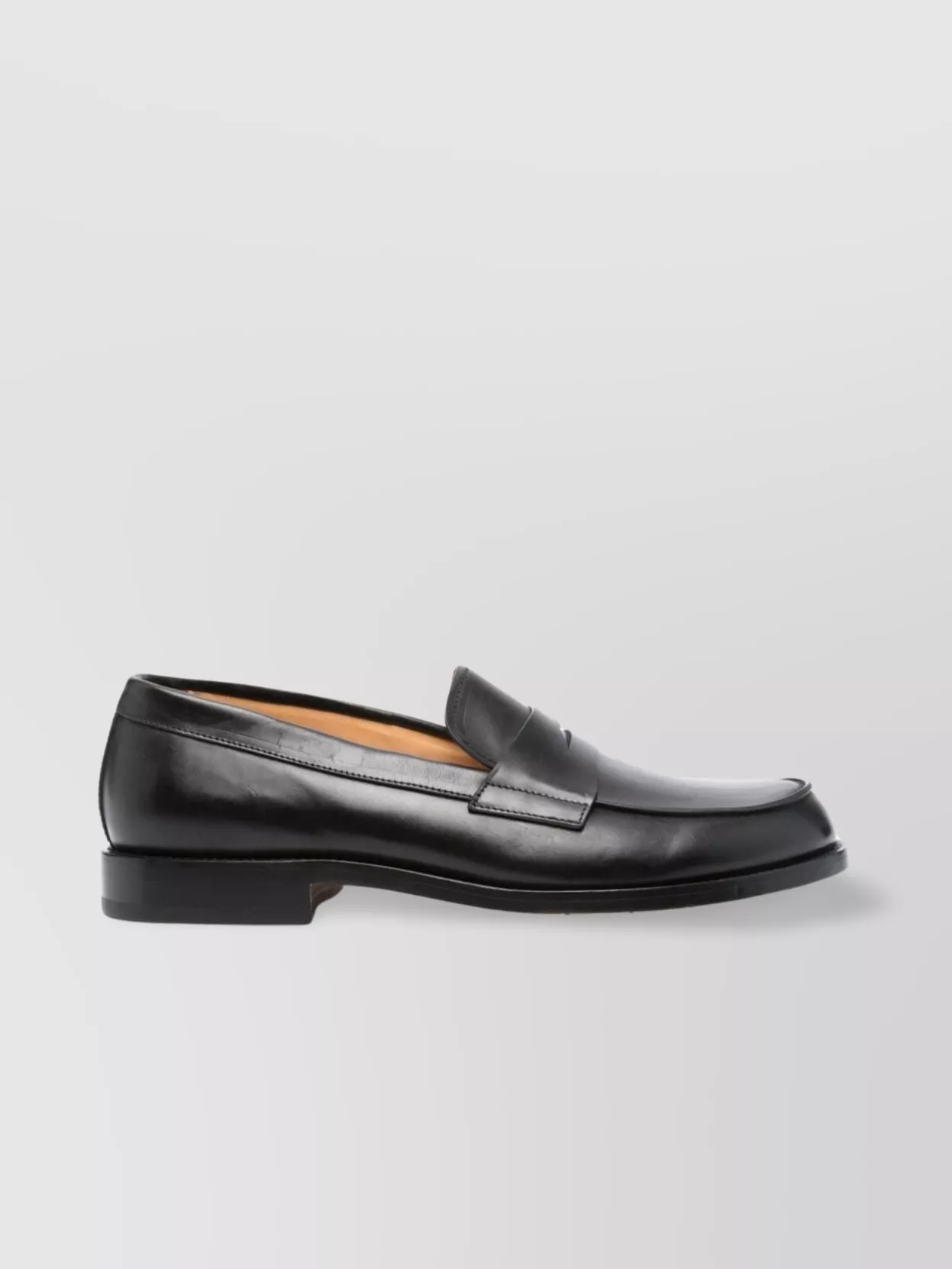 Shop Premiata Round Toe Penny Loafers With Stacked Heel