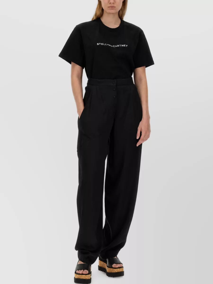 Stella Mccartney High-Rise Wide-Leg Trousers