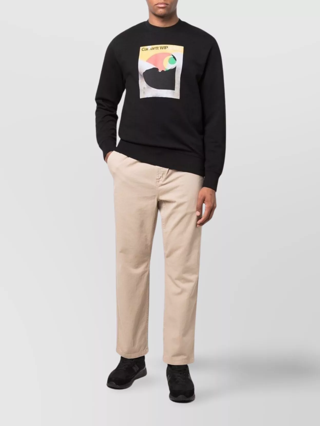 Carhartt Wip Flint Trousers Elastic Waistband Cotton