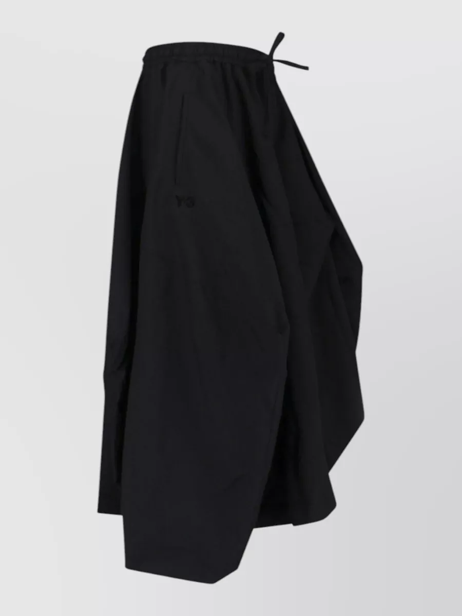 Y-3 Midi Skirt Knee Length Asymmetric Hem Pockets