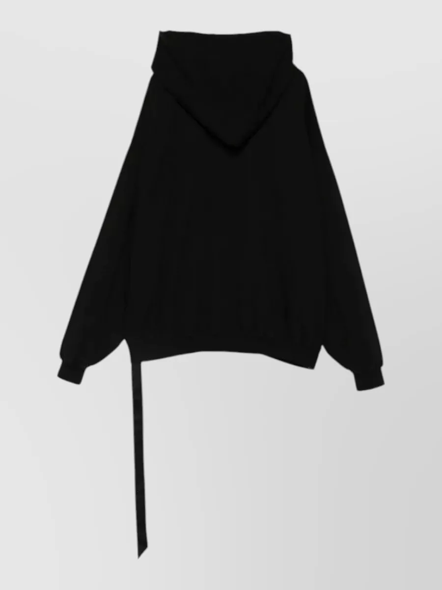Rick Owens Drkshdw Oversized High-Neck Zip Cotton Hoodie