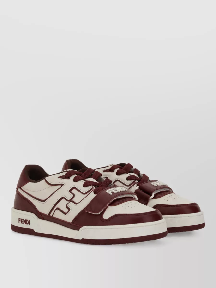Fendi leather low-top sneakers