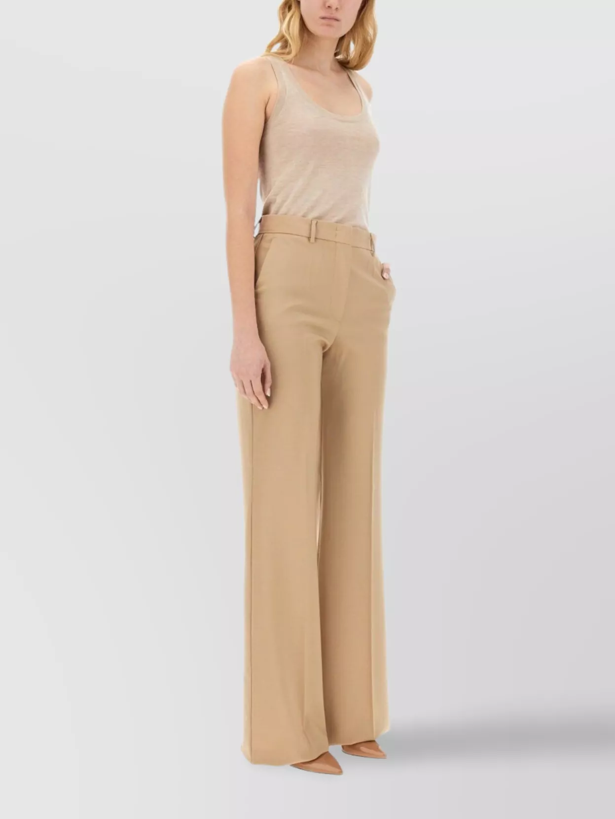 Max Mara Lightweight Racerback Top Ribbed Texture