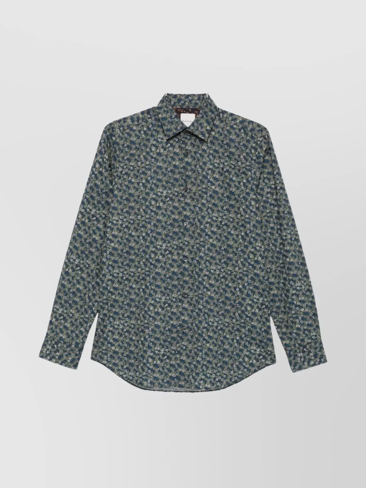 Paul Smith Floral Print Long Sleeve Button-down Shirt In Multi