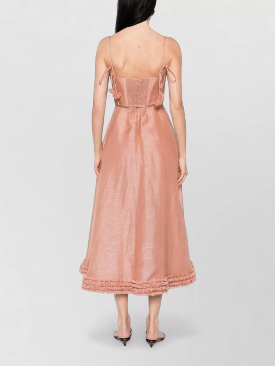 Zimmermann Silk Linen Midi Dress
