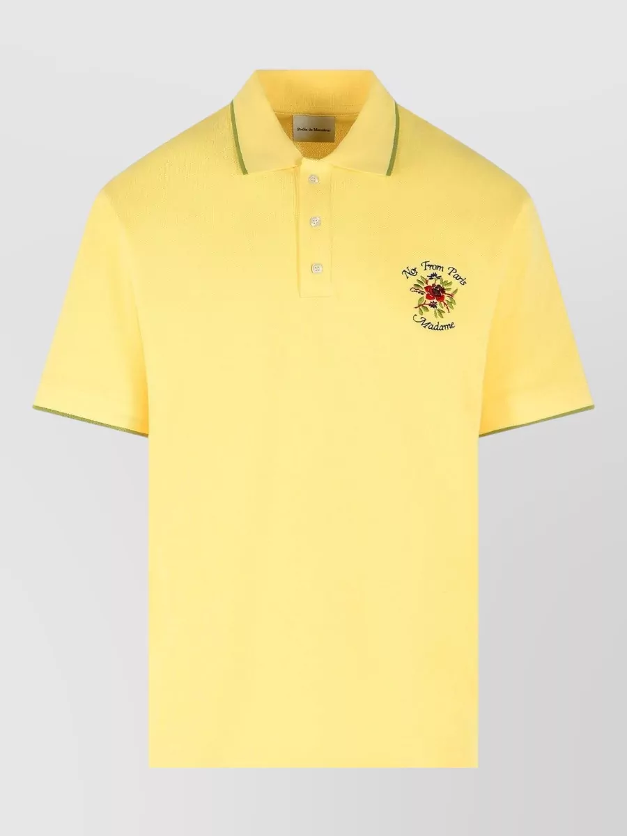 Drôle De Monsieur cotton short-sleeve polo shirt