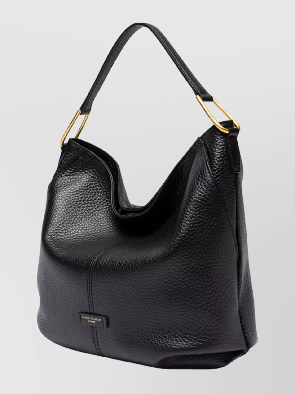 Gianni Chiarini Natasha Textured Leather Shoulder Bag In Black
