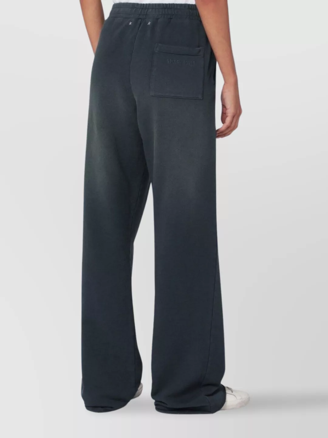 Golden Goose Cotton Jogging Pants Elastic Waistband In Neutral