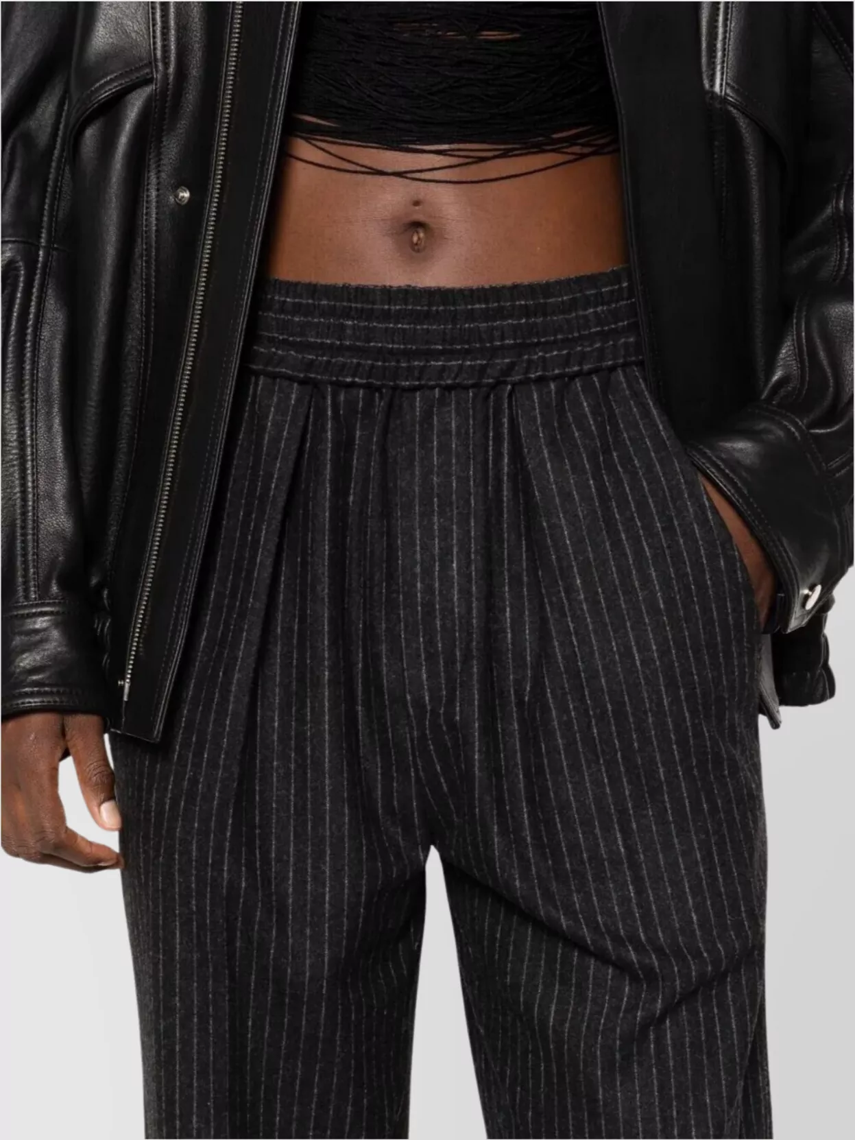 Isabel Marant Loretta Pinstripe Relaxed Fit Trousers
