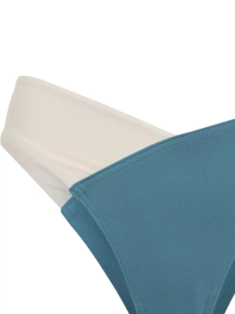 Eres Dialogue High Cut Two Tone Bikini Bottom