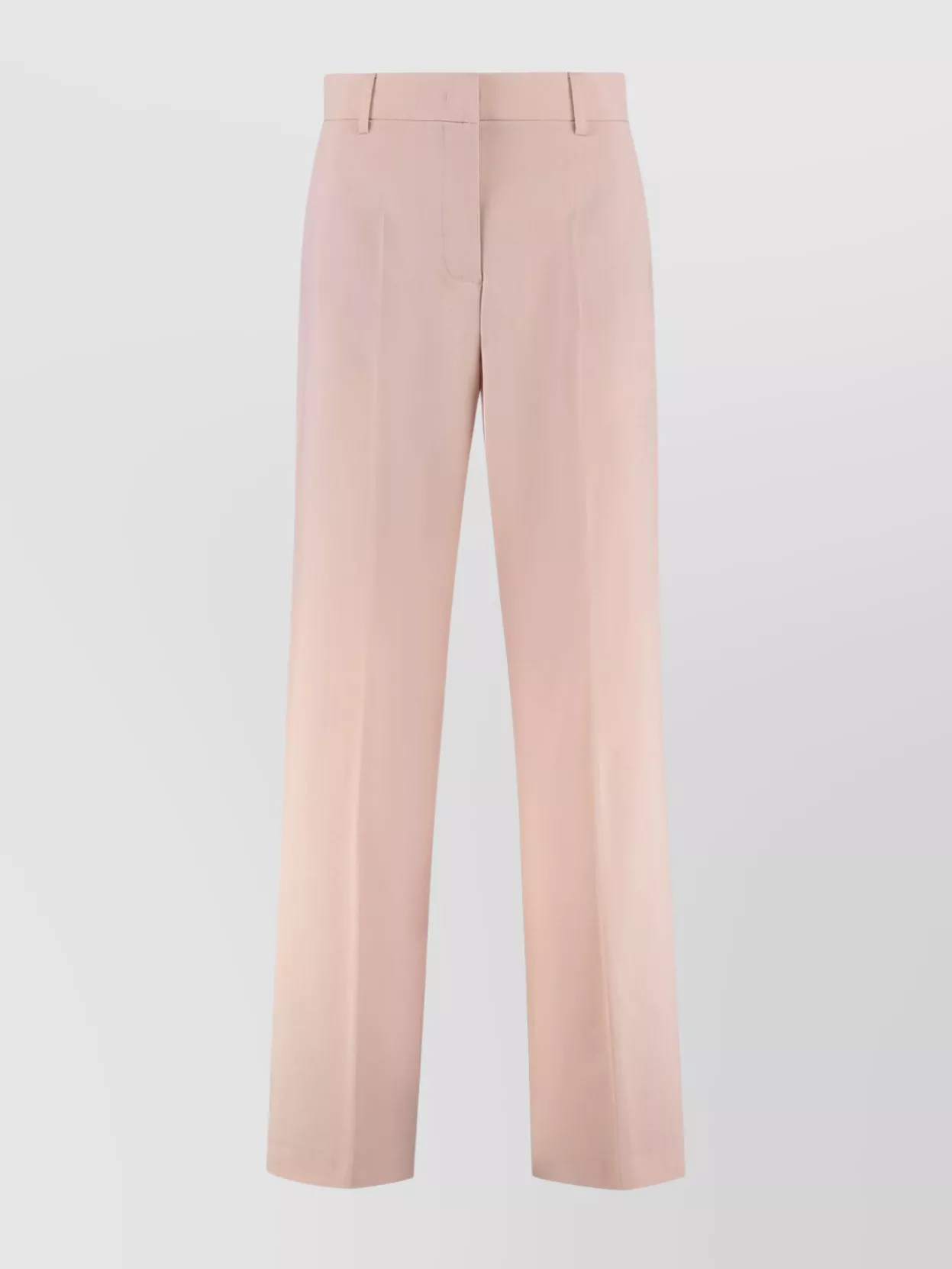 Weekend Max Mara Wide-leg Trousers With Buttoned Back Pockets In Pink
