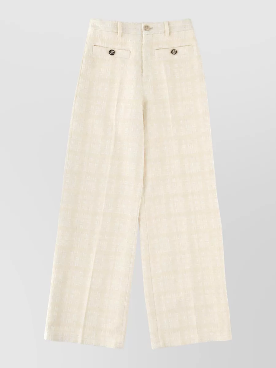 Gucci High Waist Tailored Wide Leg Pants