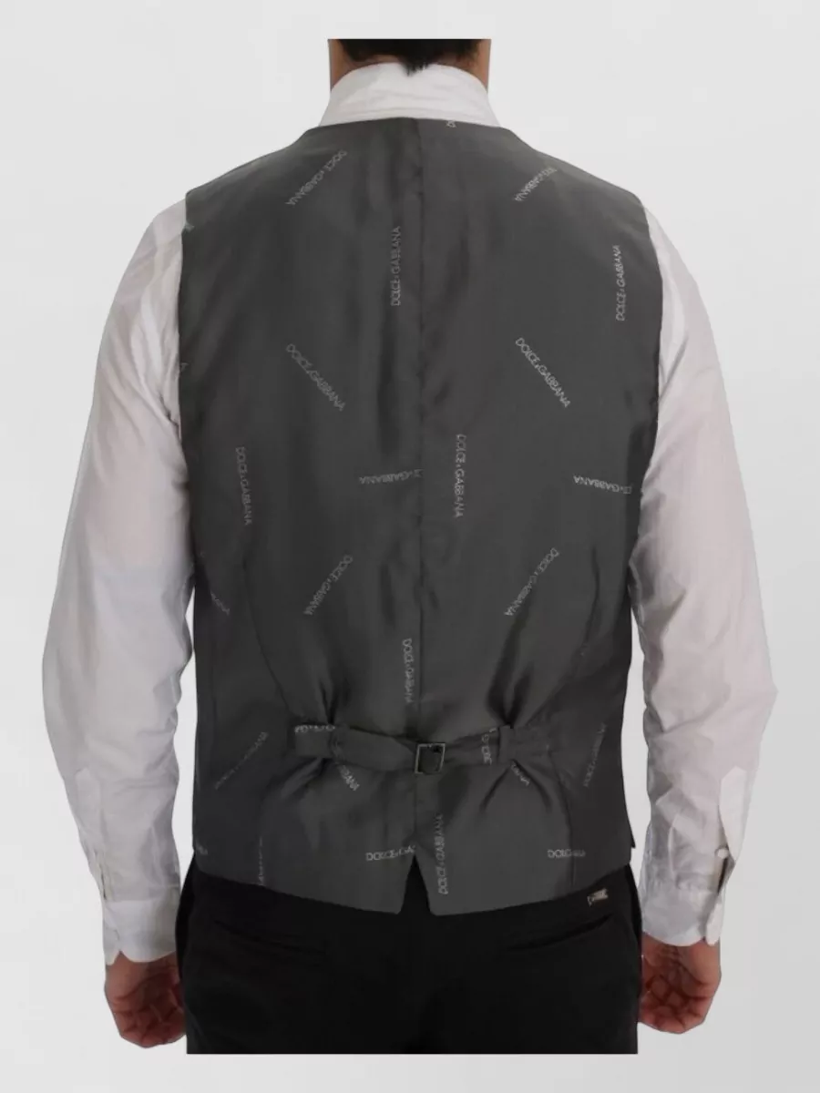 Dolce&Gabbana Pinstripe V-Neck Waistcoat