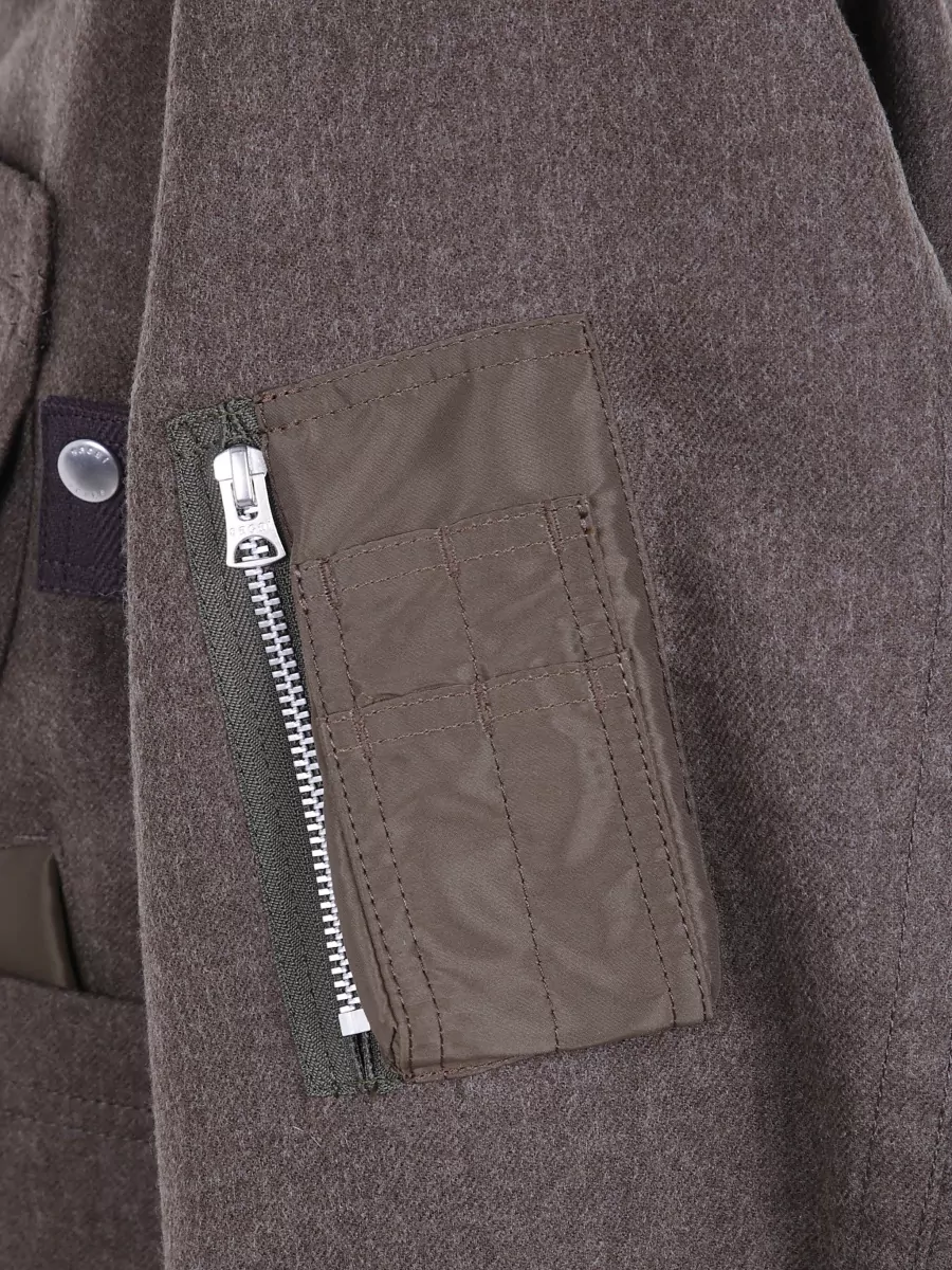 Sacai Wool Bomber Jacket