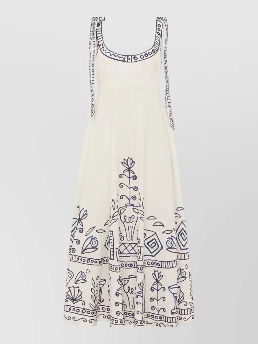 Alémais linen midi sundress