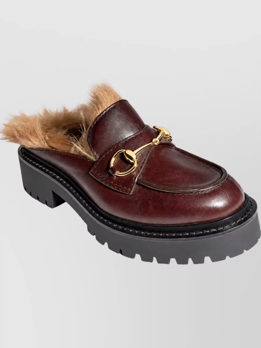 Gucci Leather Horsebit Mule Loafers