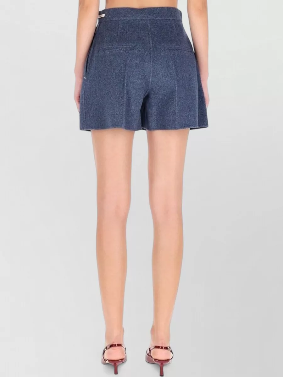 Sportmax Wool Pleated Skirt
