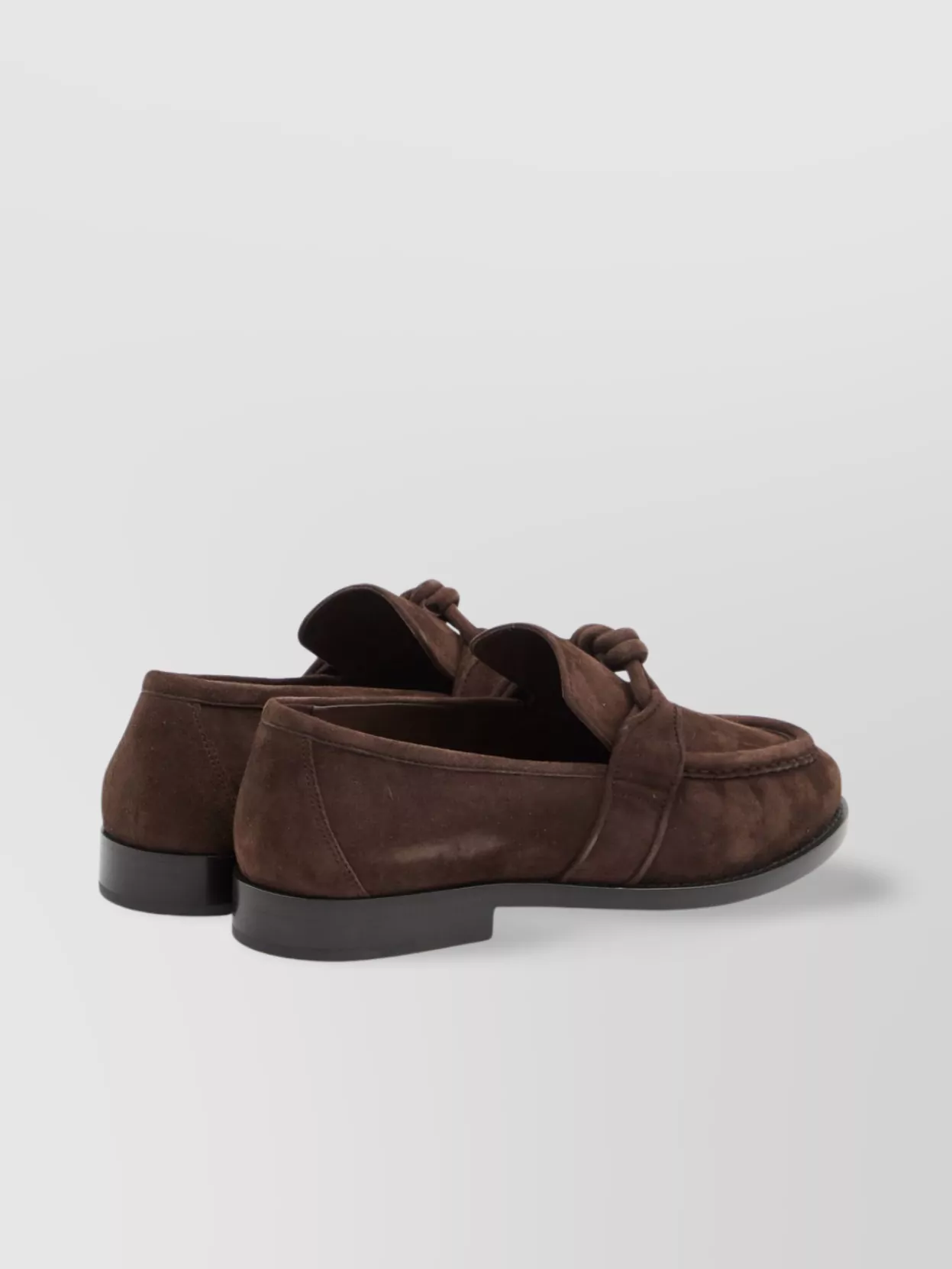 Bottega Veneta Astaire Leather Knot Loafers