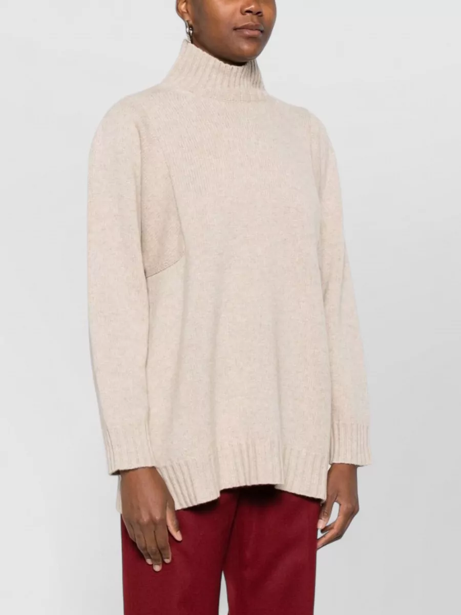 Max Mara Ribbed Cashmere Turtleneck Sweater