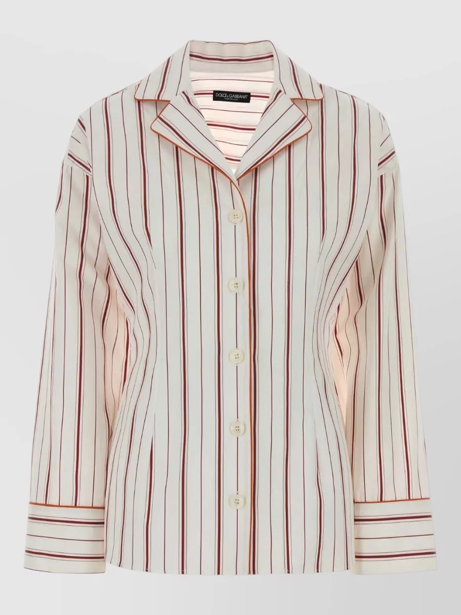 Dolce&Gabbana Embroidered cotton silk blazer