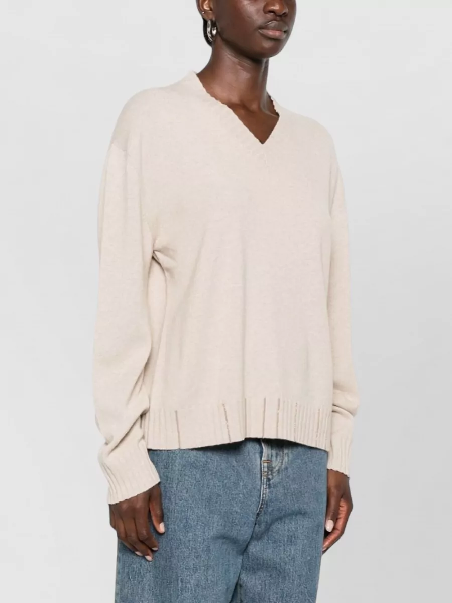 Fabiana Filippi Wool Silk Cashmere Crewneck Sweatshirt