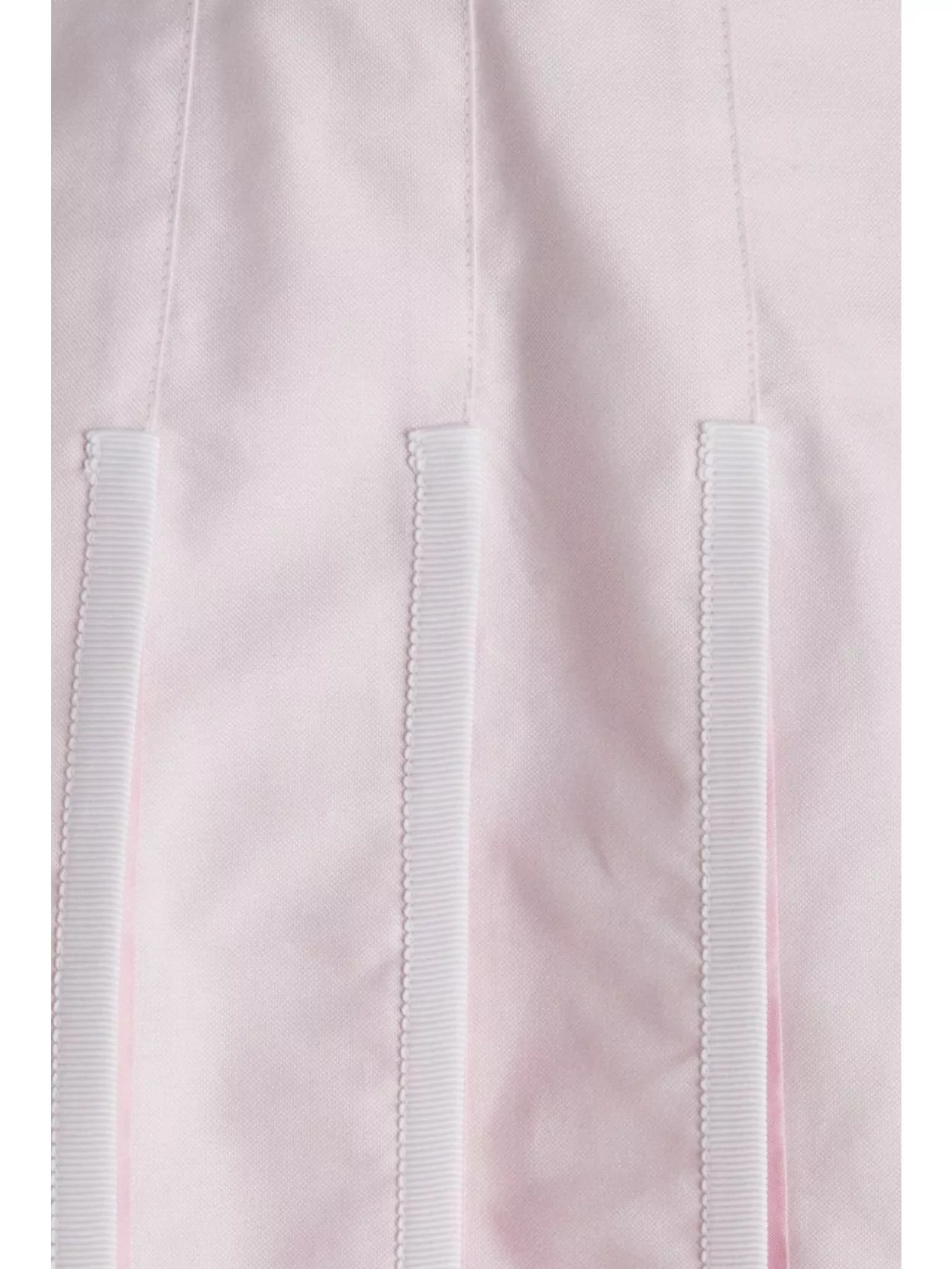 Thom Browne Cotton Miniskirt With Button Detail And Pleated Pattern