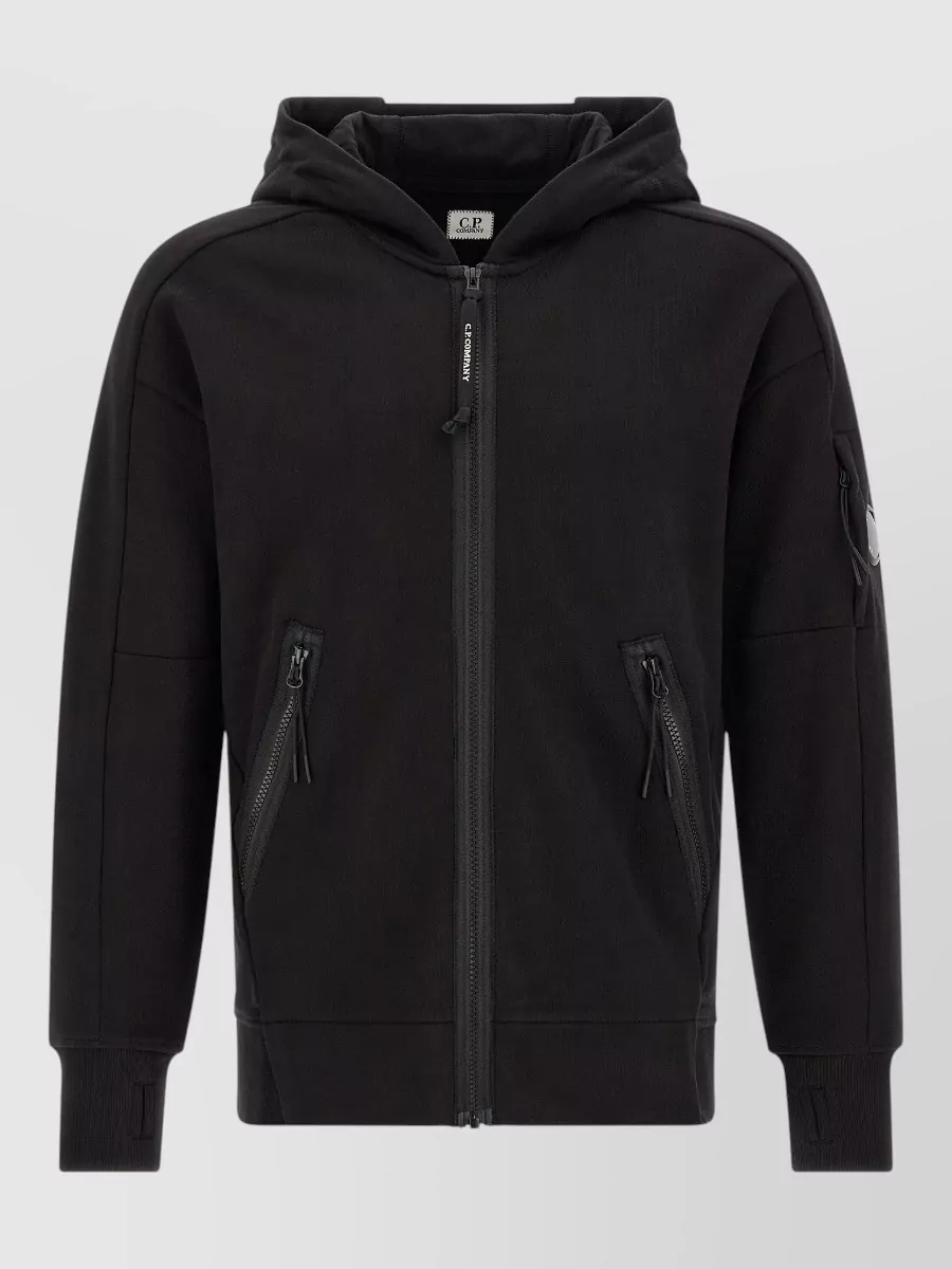 C.P. Company cotton hooded zip jacket