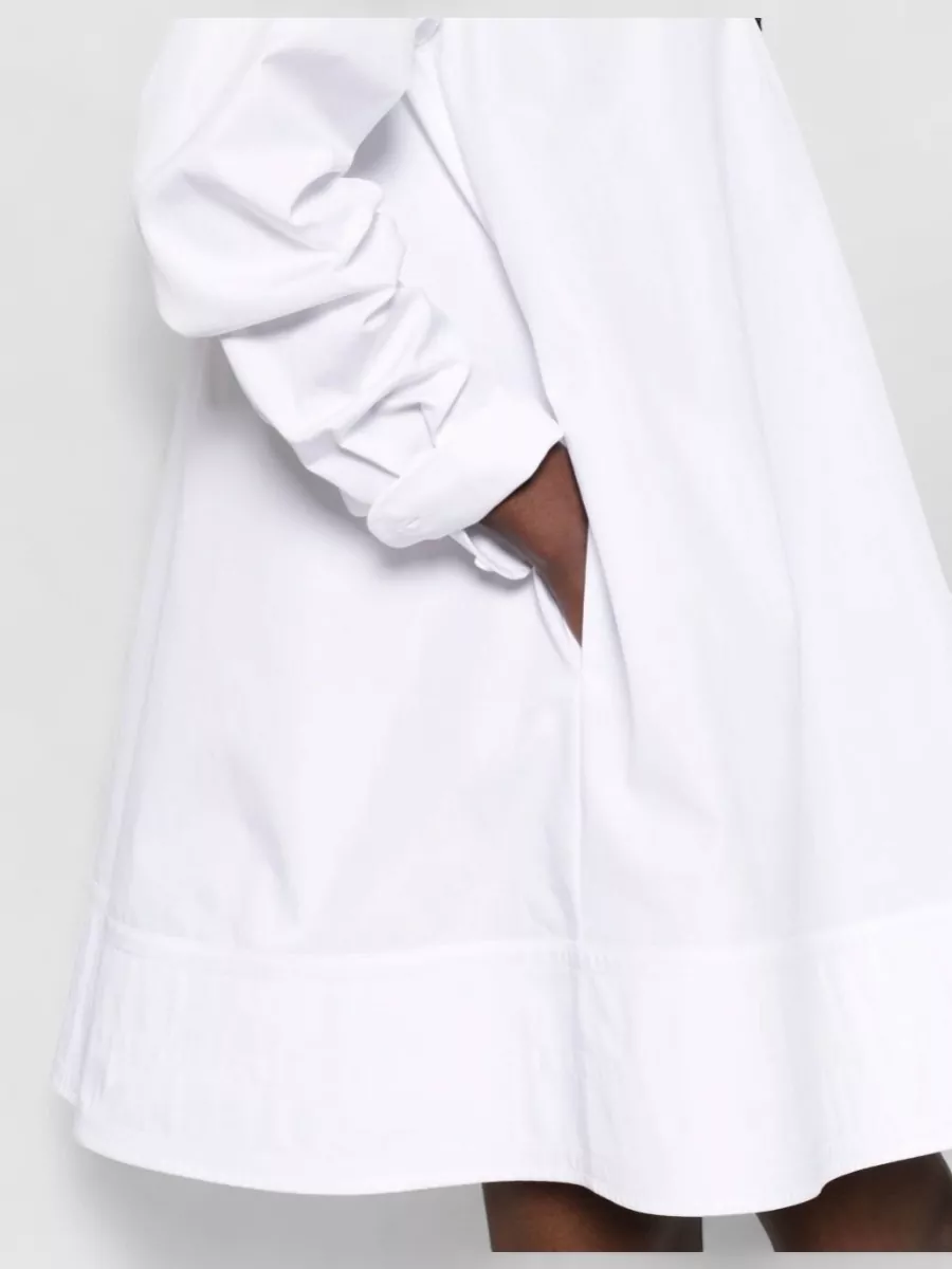 Stella Mccartney Cotton Long-Sleeve Mini Shirt Dress