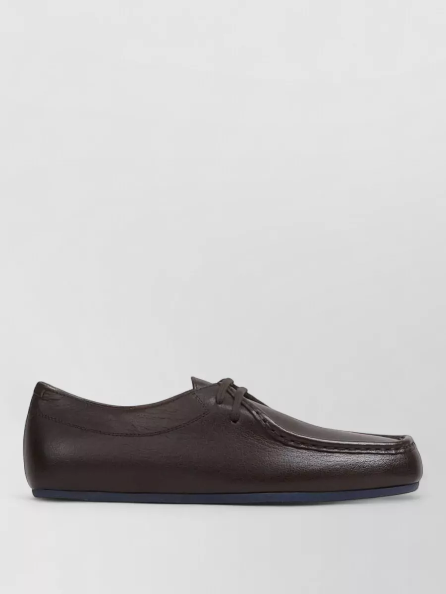Jil Sander Leather Lace-Up Loafers