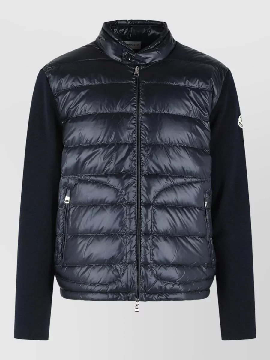 Moncler padded zip cardigan