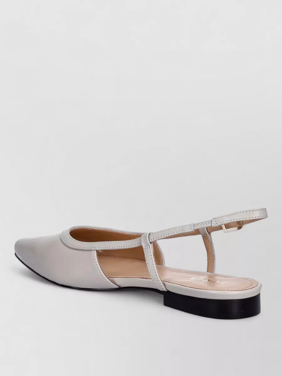 Furla Leather Slingback Ballerina Shoes