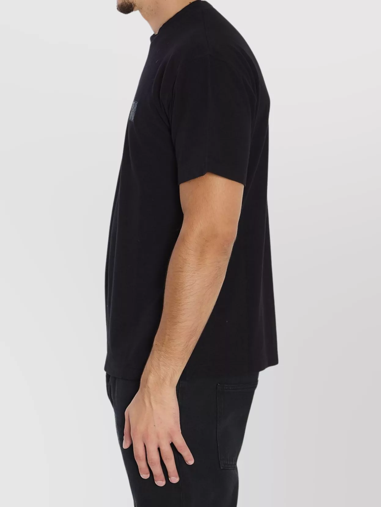 Stone Island Cotton T-Shirt With Crew Neck Design