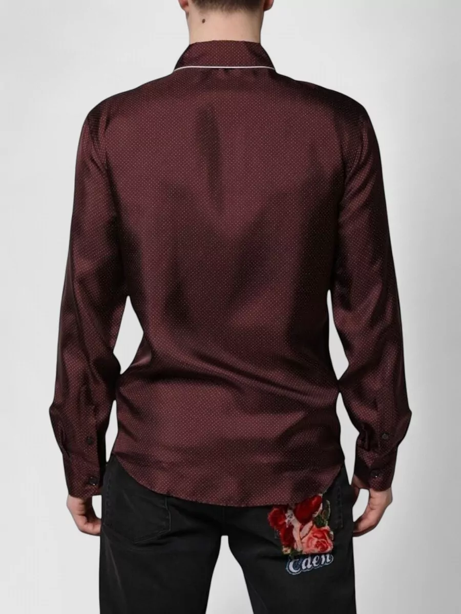 Dolce&Gabbana Silk Long Sleeve Printed Shirt