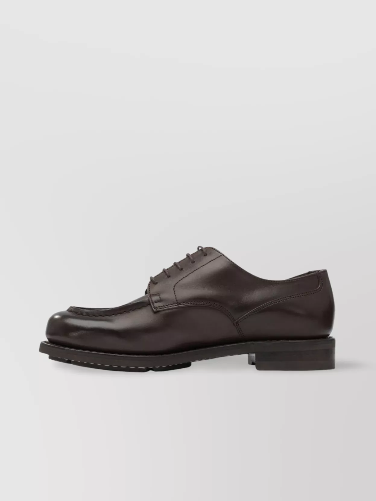 Paraboot Lace-Up Leather Shoes Stitched Detailing