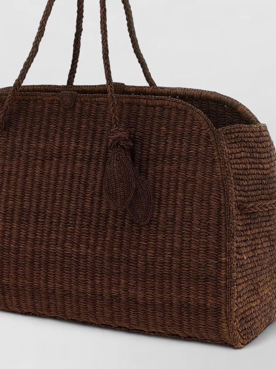 Jacquemus Le Turismo Raffia Beach Bag