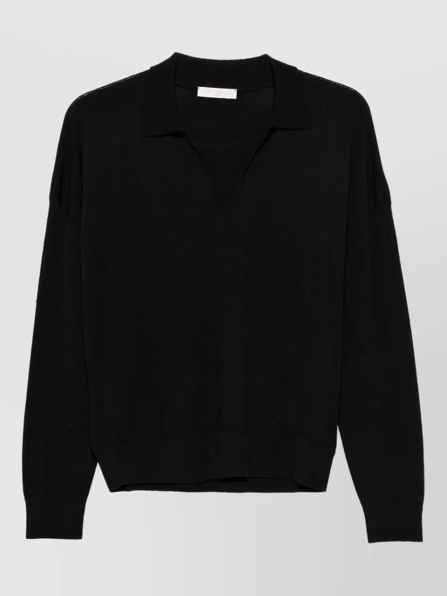 Zanone wide-fit v-neck wool jumper