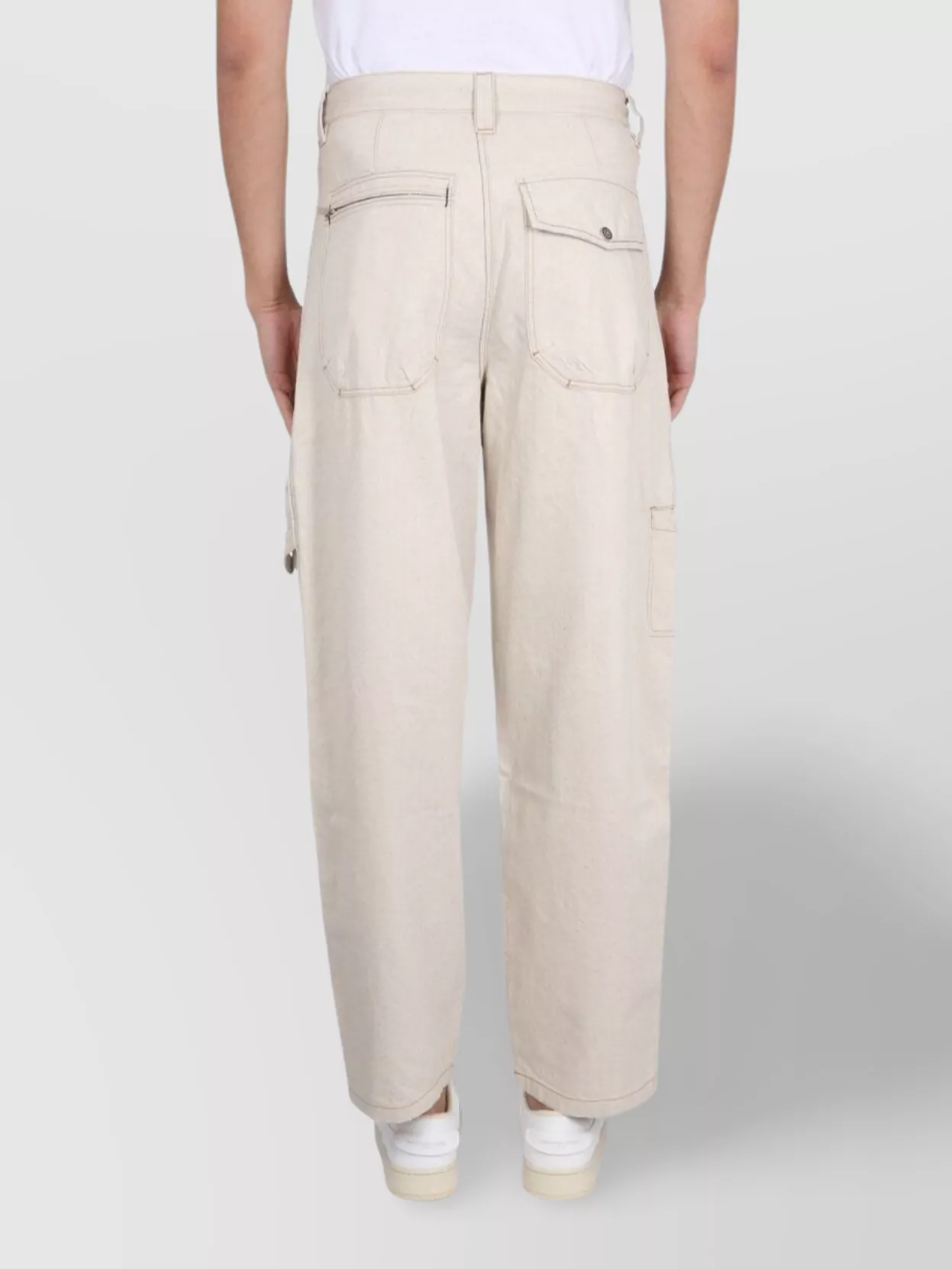 Isabel Marant Denim Trousers Featuring Multiple Pockets