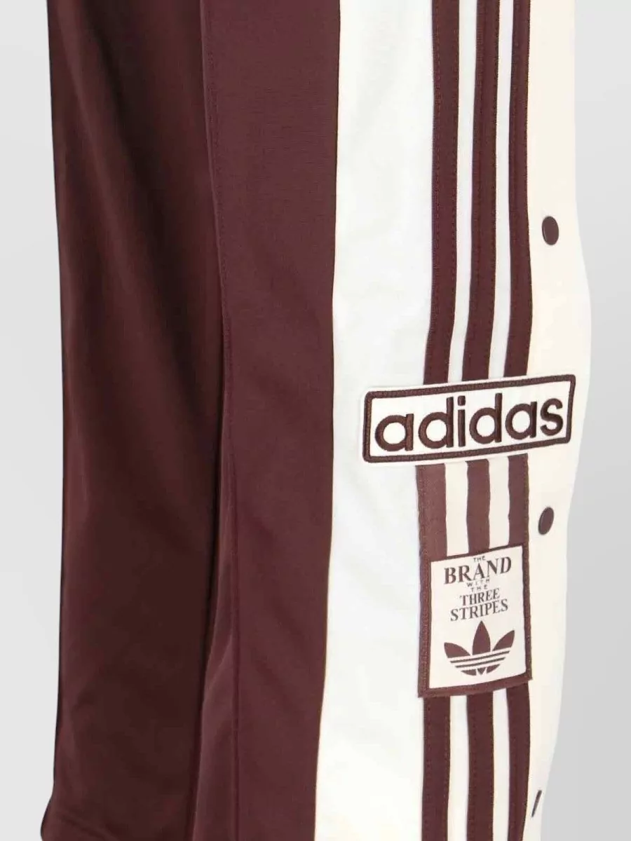 Adidas Straight Trousers Side Stripes Zip Pocket