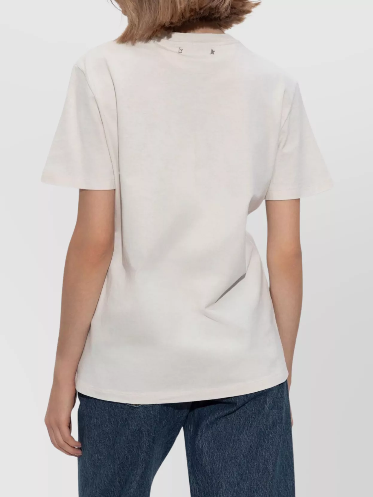 Golden Goose Short Sleeves Crew Neck Straight Hem