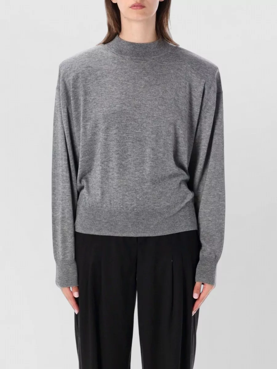 The Frankie Shop wool-blend ribbed high-neck sweater
