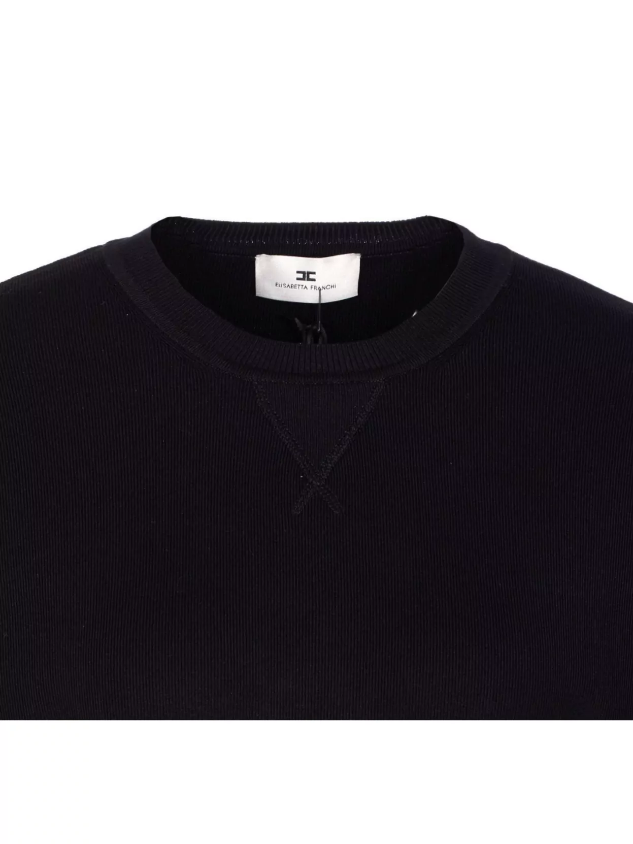 Elisabetta Franchi Color Block Crewneck Knitwear Sweater