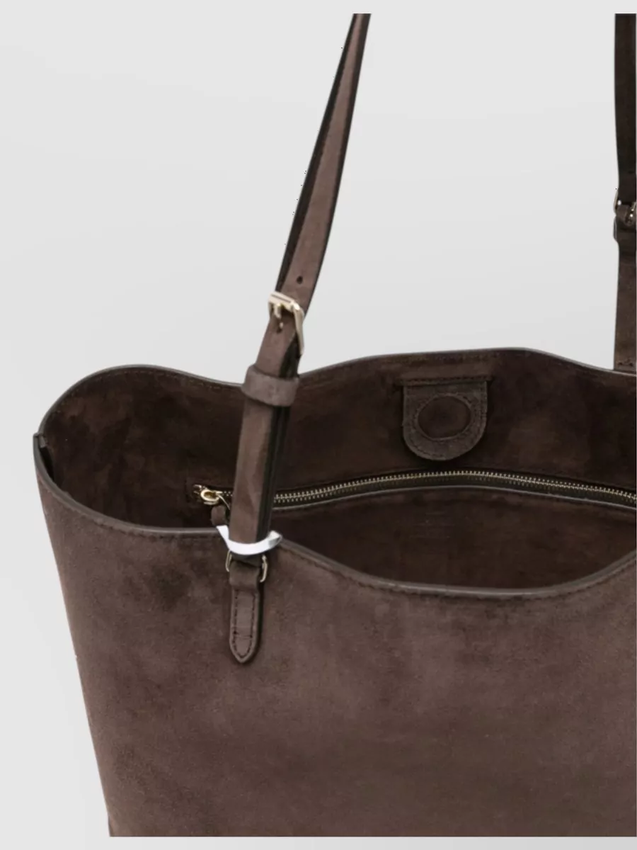 Valentino Suede Rockstud Medium Tote Bag