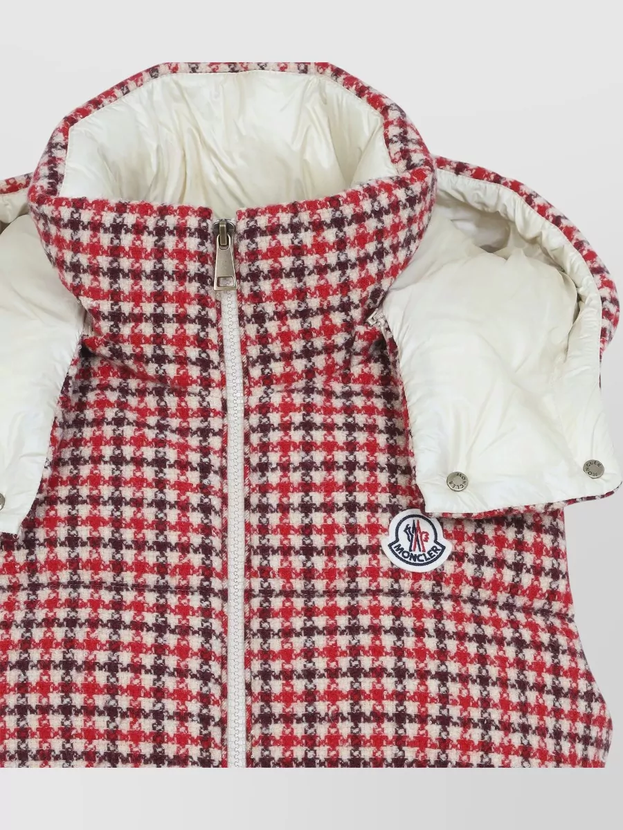 Moncler Checked Single-Breasted Coat