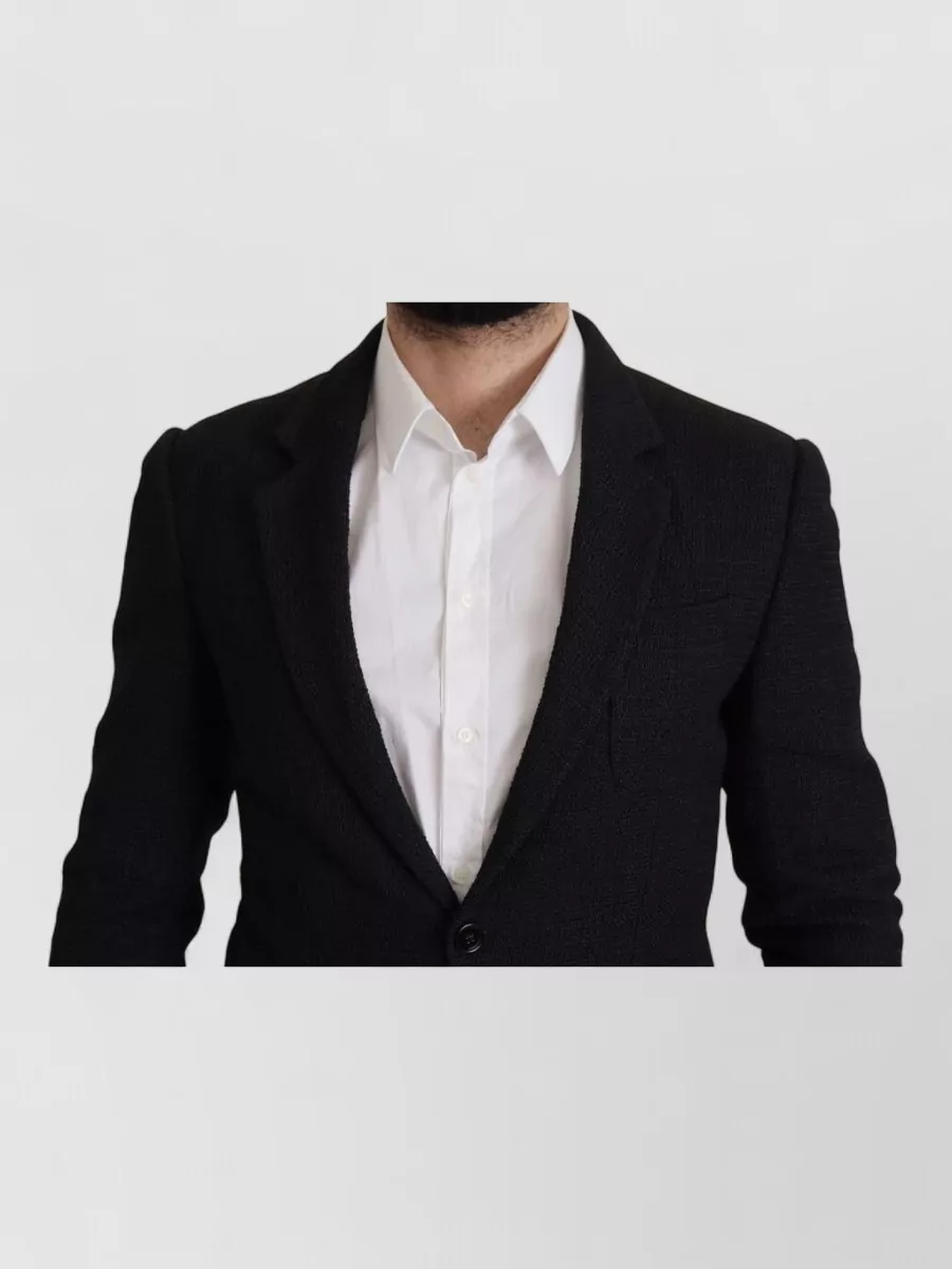 Dolce&Gabbana Virgin Wool Slim-Fit Single-Breasted Blazer