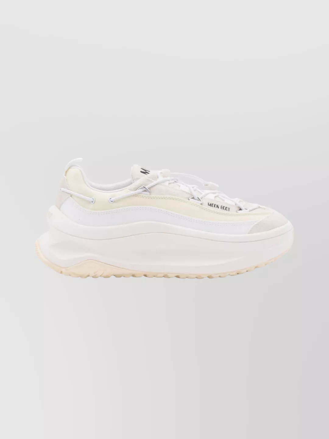 Moon Boot Chunky Sole Low Top Sneakers With Pull Tab